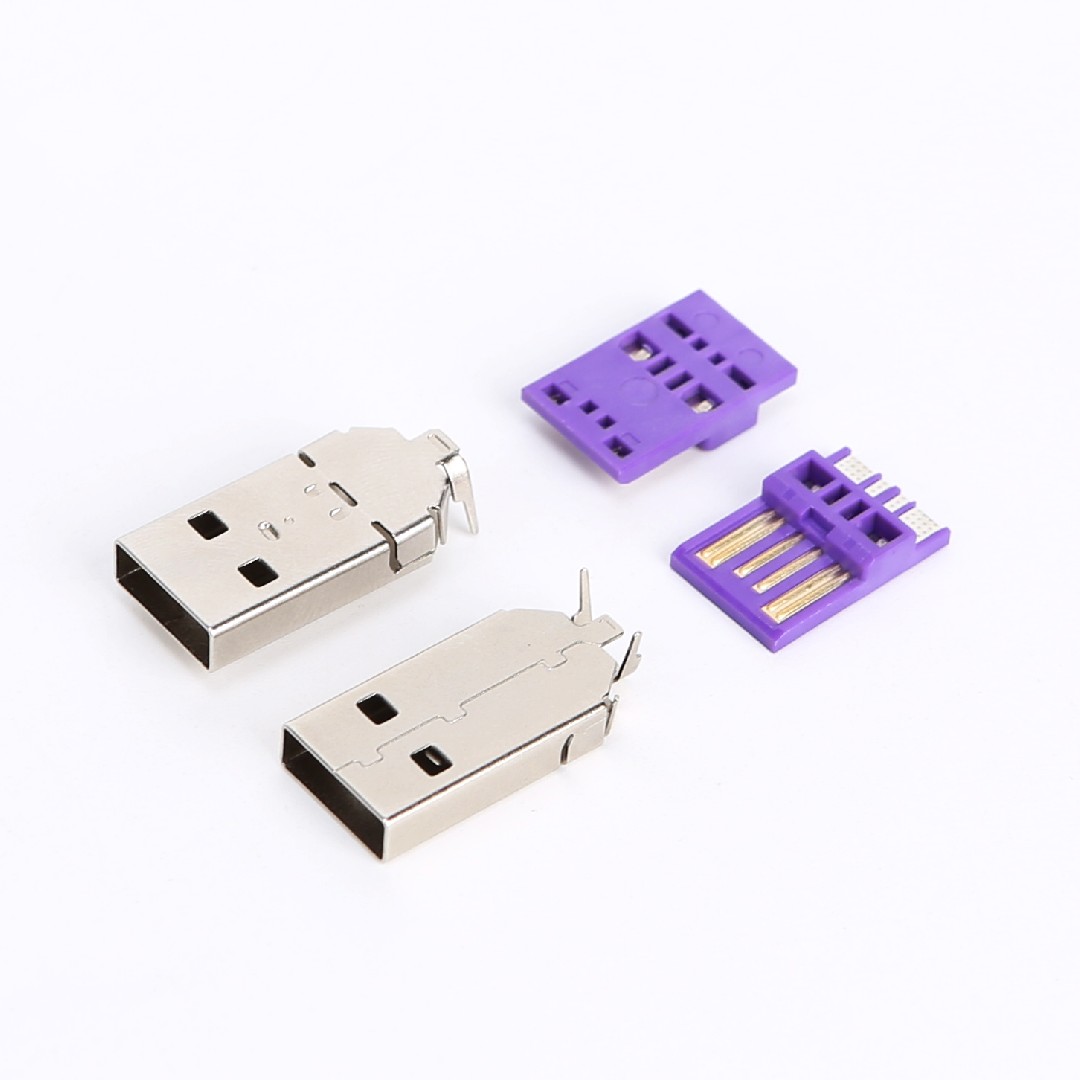 B09A99/S09A47 USB2.0 AM 二件式 无凹点 L25.5