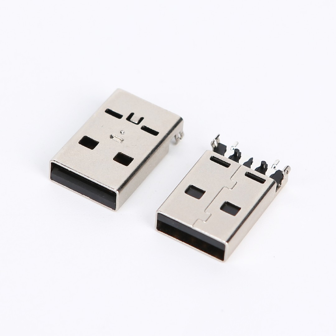 C09B02 USB2.0 AM SMT式 弯脚沉板2.55