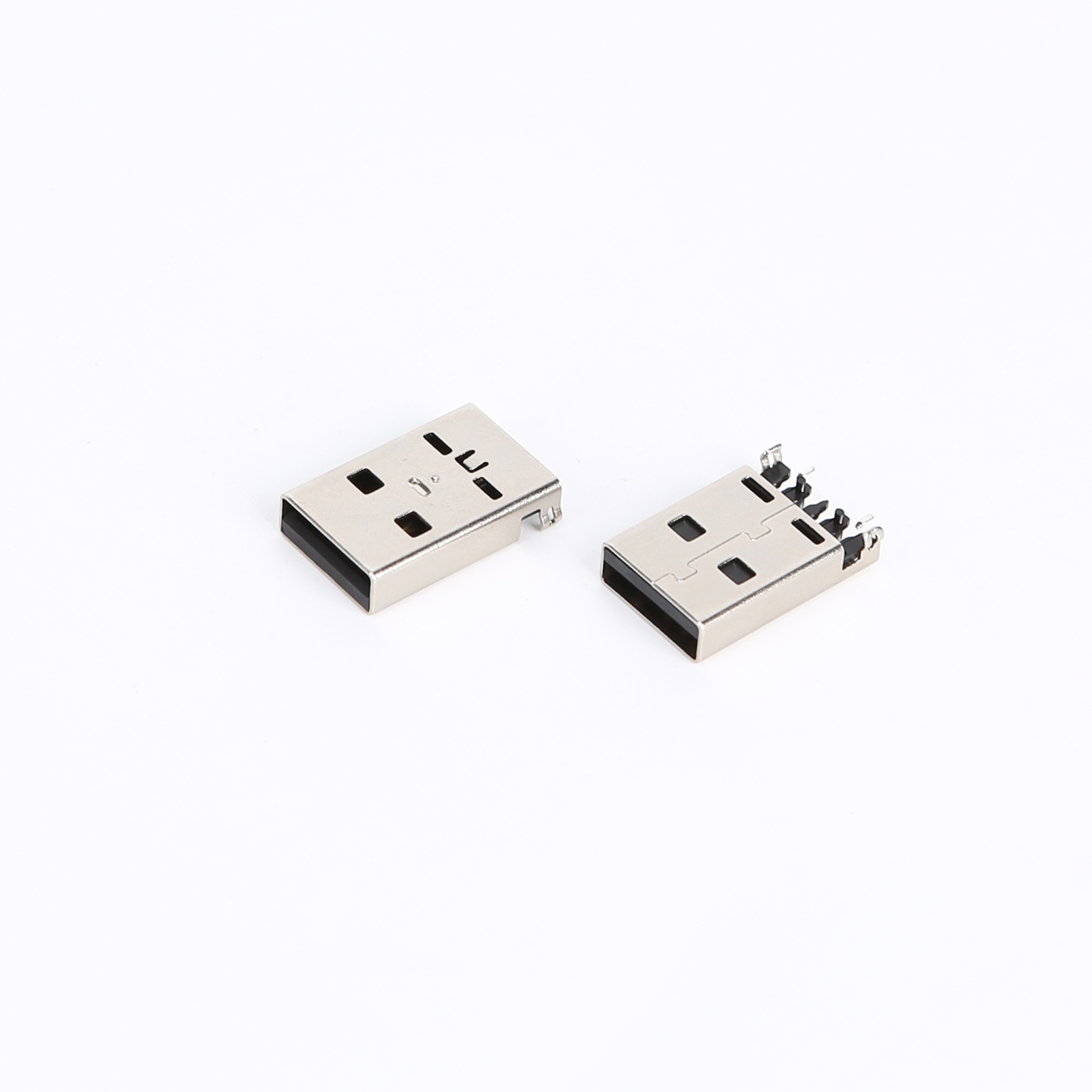 C09B02 USB2.0 AM SMT式 弯脚沉板2.55