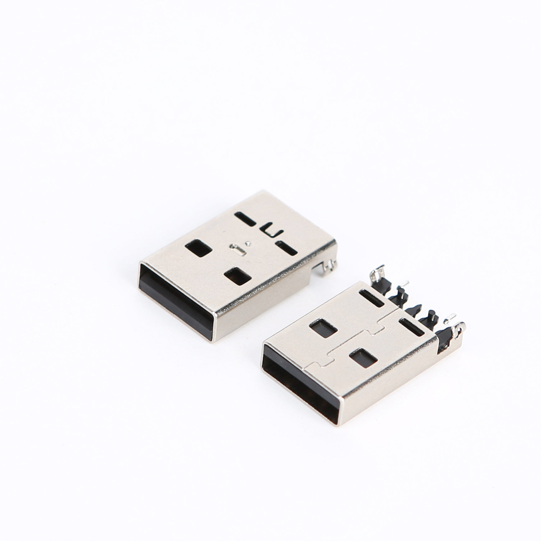 C09B02 USB2.0 AM SMT式 弯脚沉板2.55