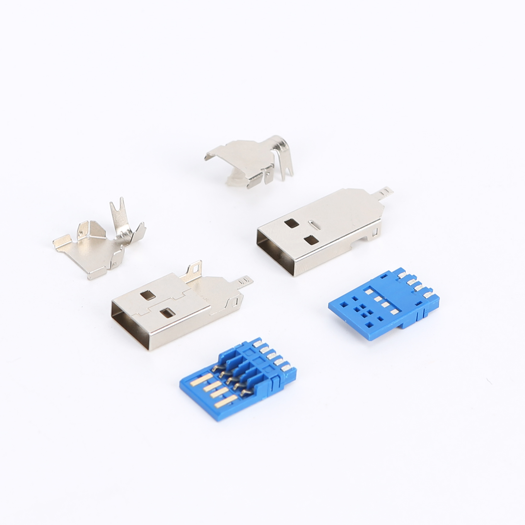 B13W31 USB3.0 AM/MD 焊线三件套 L=36.7